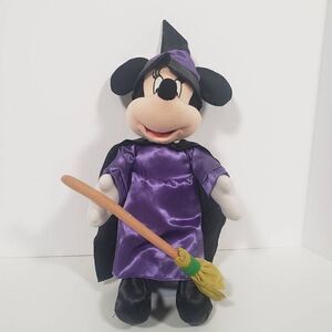 Disney Minnie Mouse Halloween Witch Plush 14 inch‎